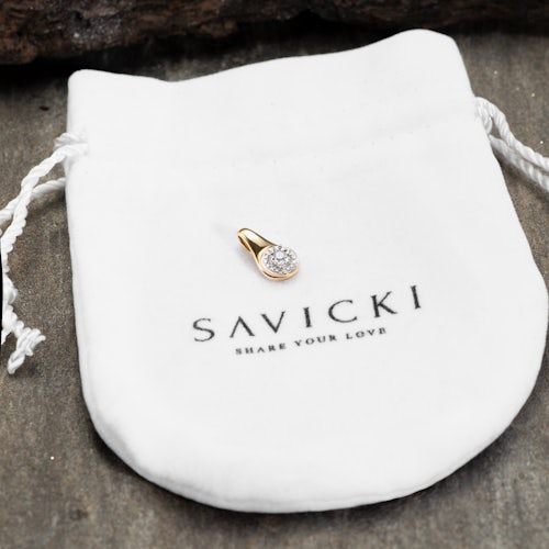 Zawieszka Savicki: złota, diamenty